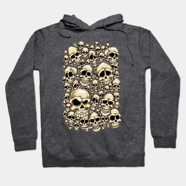 Pile of Skulls Hoodie by Laughin' Bones